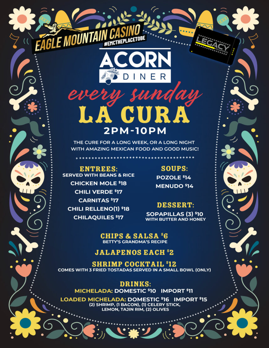 La Cura Menu